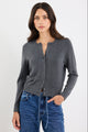 Autograph Charcoal Soft Fine Gauge Crewneck Cardigan