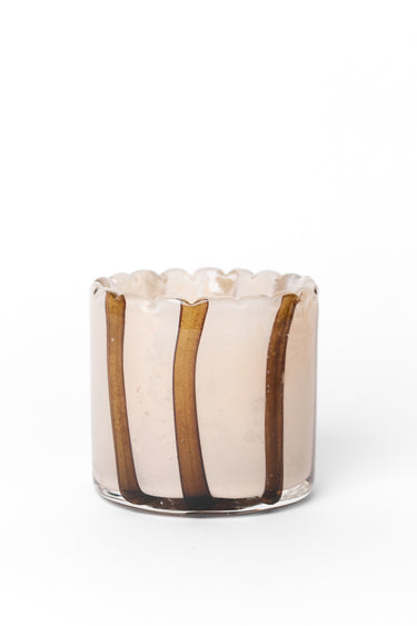 Billie Mustard Rose 8cm Glass Candle