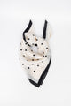 Black + Ivory Polka Dot Scarf