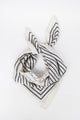 Black + Ivory Stripe Scarf