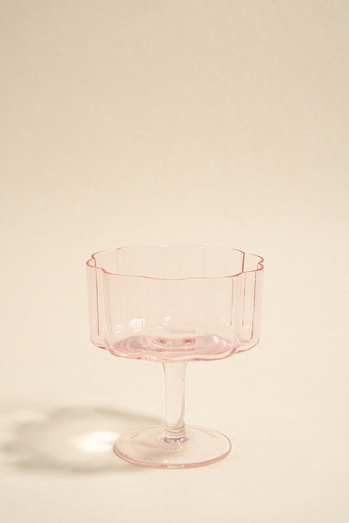 pink cocktail glass