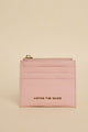 Small Blush Leather Card Holder