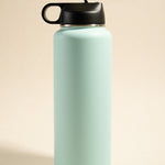 blue water bottle