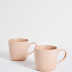 pink speckle mug set
