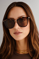 Caliente Tort Gold Arms Brown Polarised Lens Sunglasses