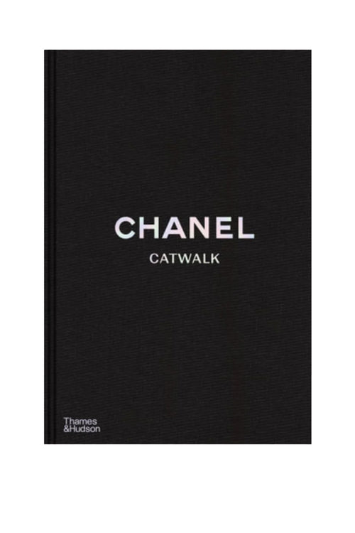 Black book titled 'Chanel Catwalk' with 'Thames & Hudson' on a white background