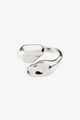 Chantal Recycled Silver Plated Adjustable Ring