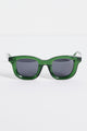 Chelsea Forest Chunky Round Sunglasses