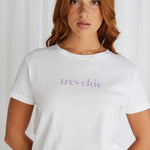 Chic White Classic Organic Tee WW Tee Humble + Heart   