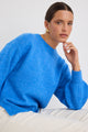 Cluster Azure Blue Crewneck Jumper