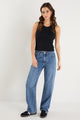 Cedar Storm Blue Mid Rise Relaxed Jean