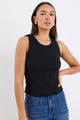 Cobble Black Rib Cutaway Tank