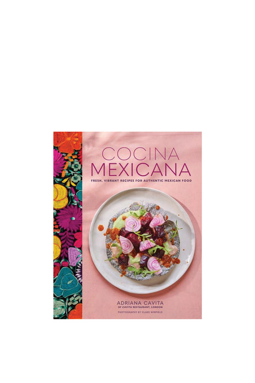 Book cover of 'Cocina Mexicana' with a colorful design and image of a dish.