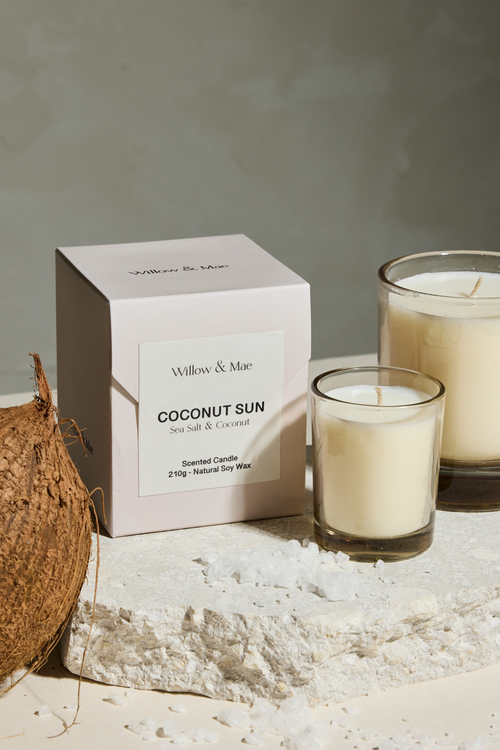 Coconut Sun Sea Salt + Coconut 60g Soy Candle