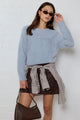 Consequence Light Blue Fluffy Knit Jumper