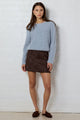 Timeless Chocolate Faux Suede Mini Skirt