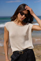Cultivate Natural Off Shoulder Sleeveless Top