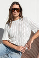 Dainty Ivory Lace Knit Tee