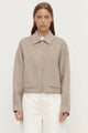 Dallas Pebble Wool Collared Jacket