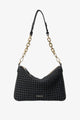 Dane Black Braid Chain Shoulder Bag