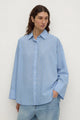 Delaney Blue Italian Stripe Shirt