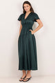Devotion Petrol Floaty SS Tiered Maxi Dress