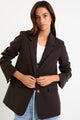 Diploma Dark Chocolate Two Button Vent Sleeve Blazer