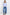 Woman wearing a light blue cardigan and blue jeans on a white background