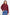 Woman wearing a burgundy jacket and blue jeans on a white background