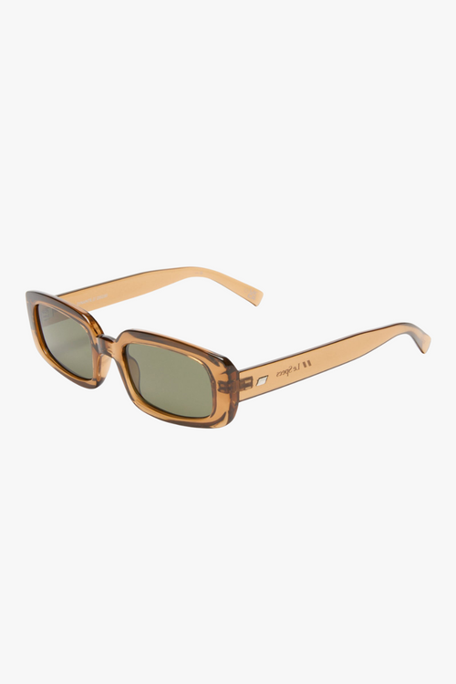 Rectangle Tobacco Brown Sunglasses