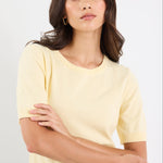 Edition Lemon Crewneck Cashmere Blend Knit Tee