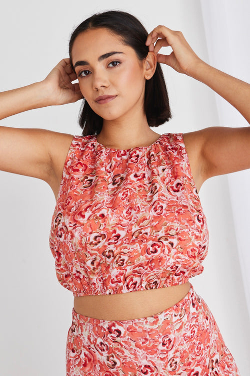 Effective Cinnamon Floral Shell Top WW Top Ivy + Jack   