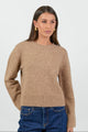 Enhance Biscuit LS Soft Knit Crewneck Jumper