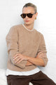 Enhance Biscuit LS Soft Knit Crewneck Jumper