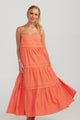 Esme Coral Strappy Maxi Dress