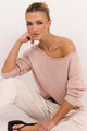 Eventide Blush Off Shoulder Long Sleeve Jumper