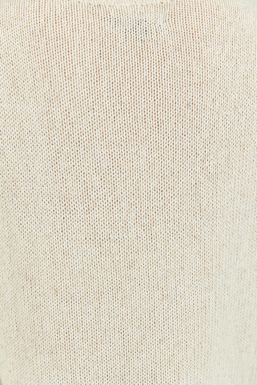 Close-up of beige fabric texture