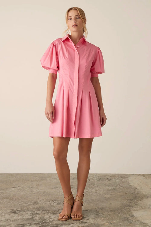 Sardinia Bubblegum Pink Mini Dress WW Dress Esmaee   