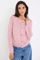 Emmy Pink Mohair Cardigan
