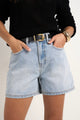 Haze Mid Blue Denim Short