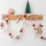 Pink Christmas Garland