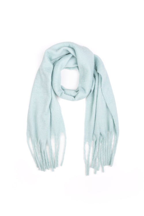 Blue scarf on a white background