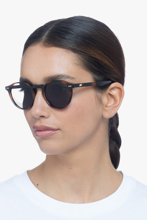 Brown Round Sunglasses