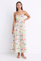 Gaze Wild Botanical Strappy Maxi Dress