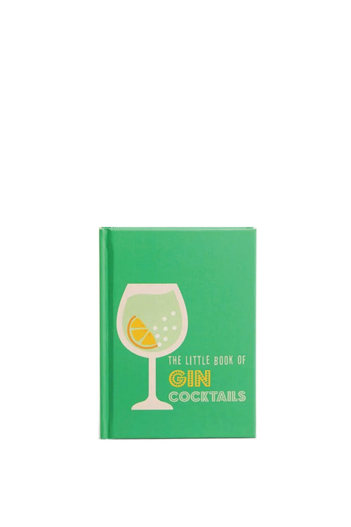 Green notebook with a cocktail illustration and text on a white background