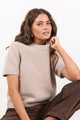 Goddess Oat Wool Cashmere Knit Tee