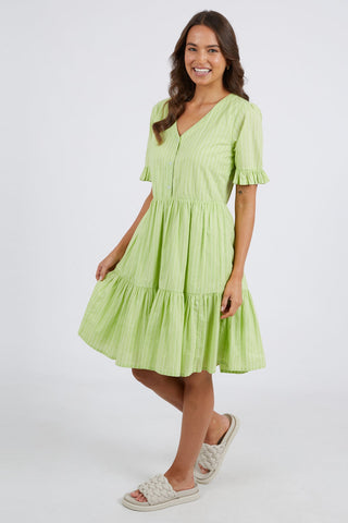 Hailey Keylime Stripe Tiered Dress WW Dress Elm   