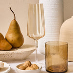 ripple amber cocktail glasses