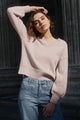 Harvest Blush V Neck Knit Jumper