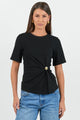 Helm Black Waist Buckle Short Sleeve Tee